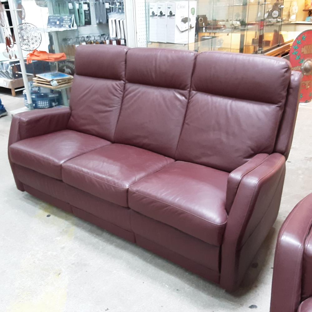 CANAPE 3 PLACES CUIR 