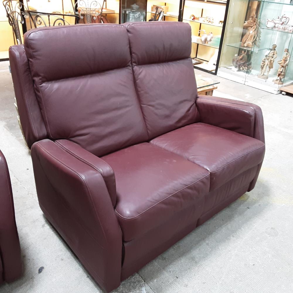 CANAPE 2 PLACES CUIR 