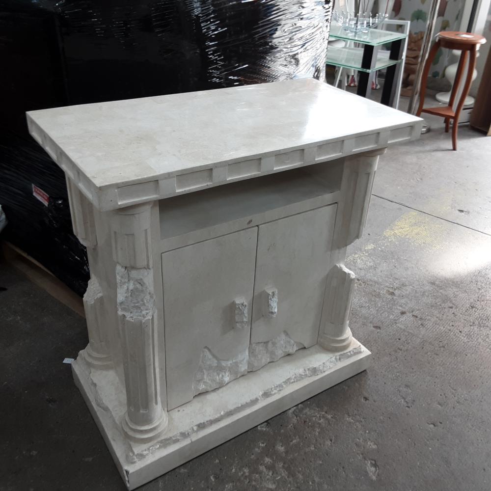 MEUBLE 2 PORTES BLANC 