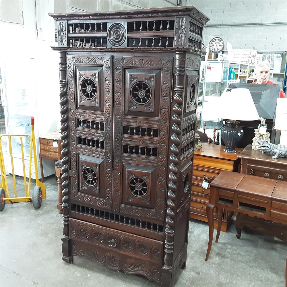 MEUBLE 2 PORTES 1 TIROIR BOIS 