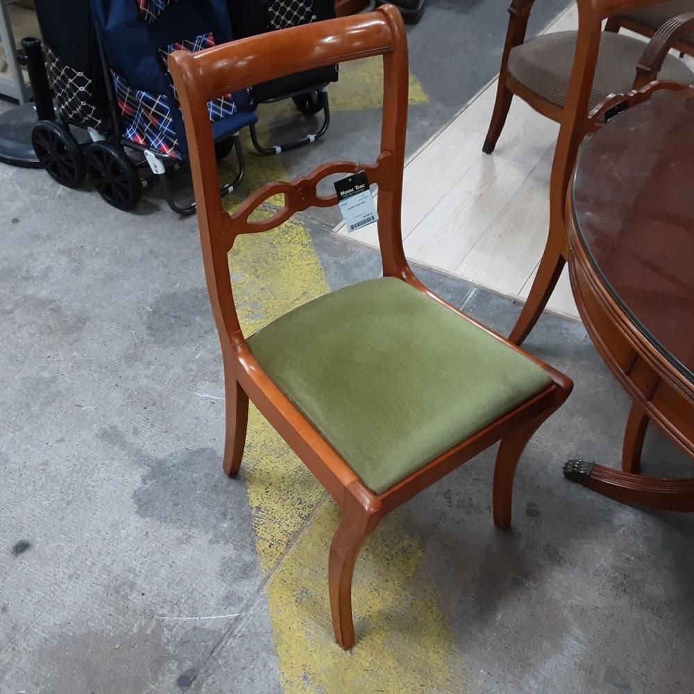 CHAISE TISSU BOIS