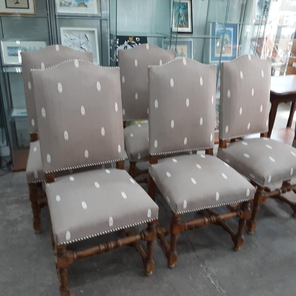 CHAISE TISSU GRIS 