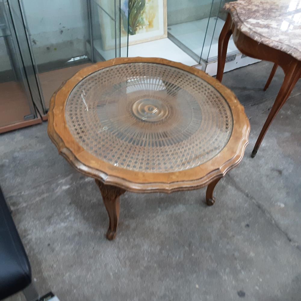 TABLE BASSE RONDE BOIS 