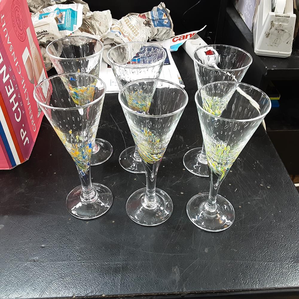 LOT DE 6 VERRES BIOT