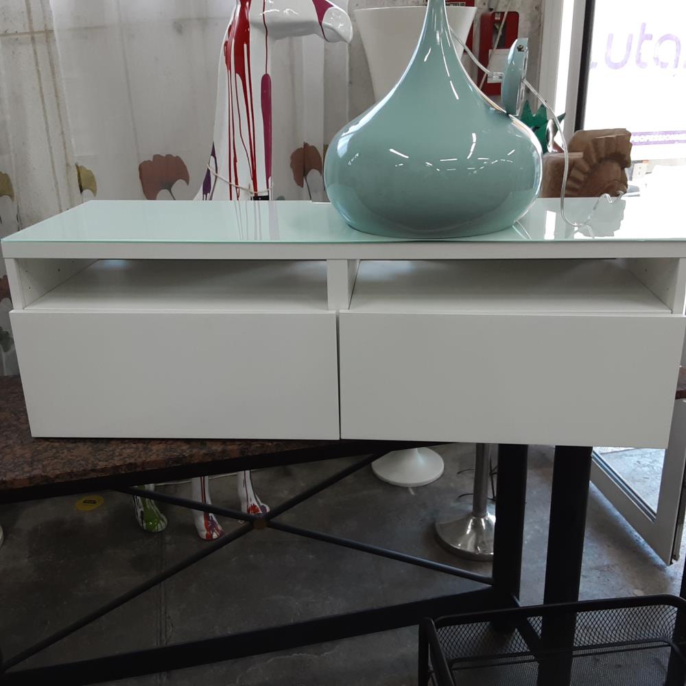 MEUBLE TV BLANC 2T