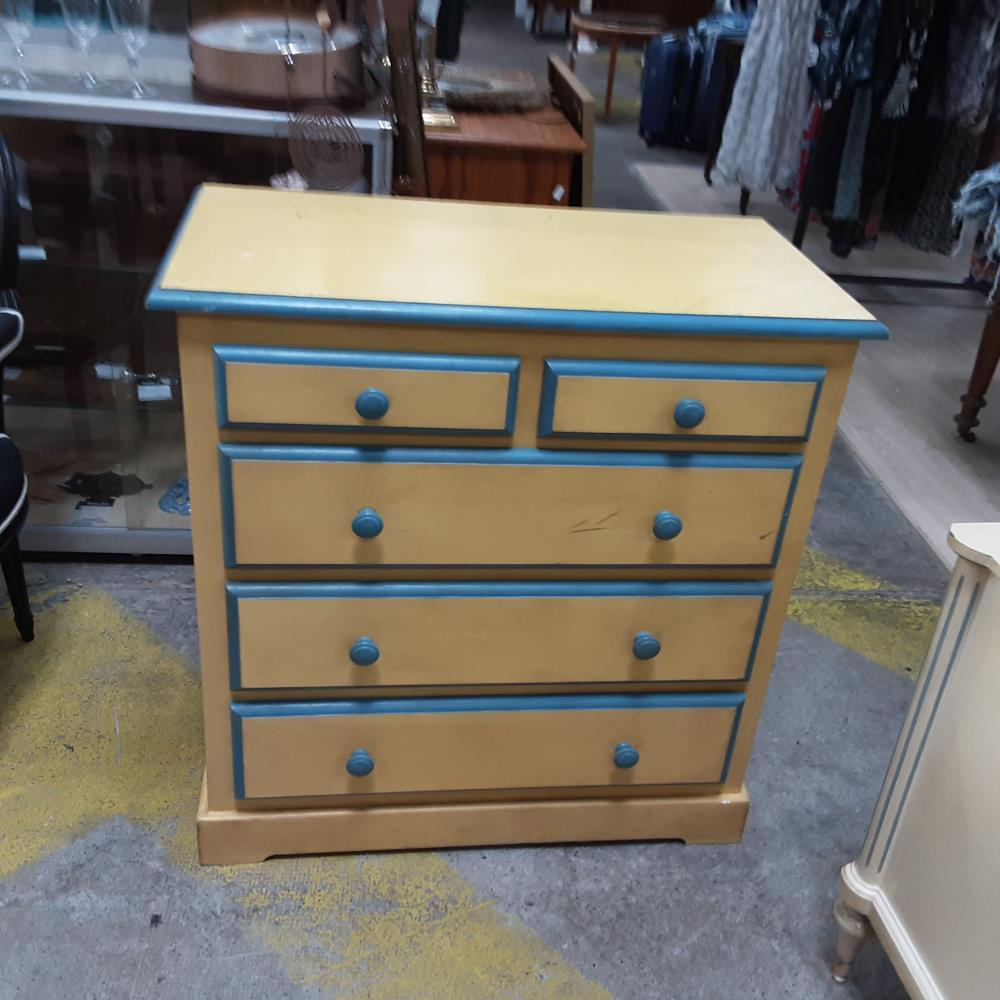 COMMODE 5T JAUNE 