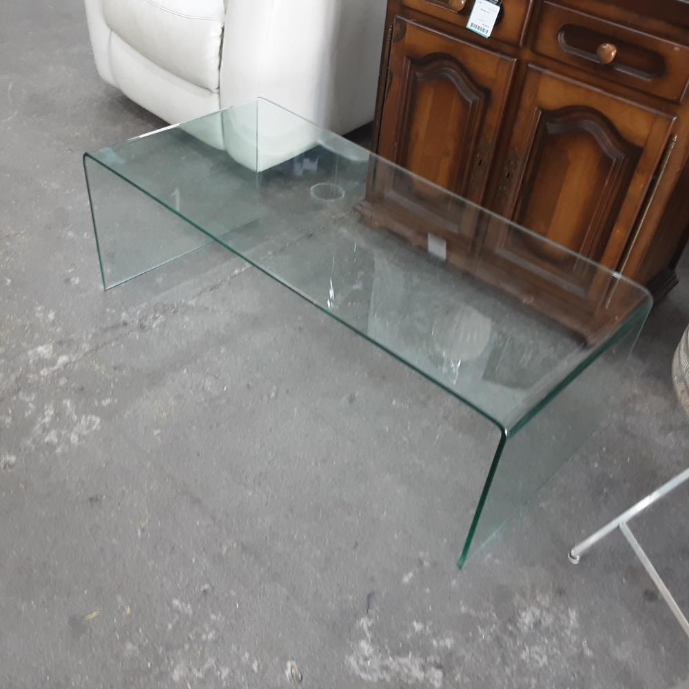 TABLE BASSE RECTANGLE VERRE 