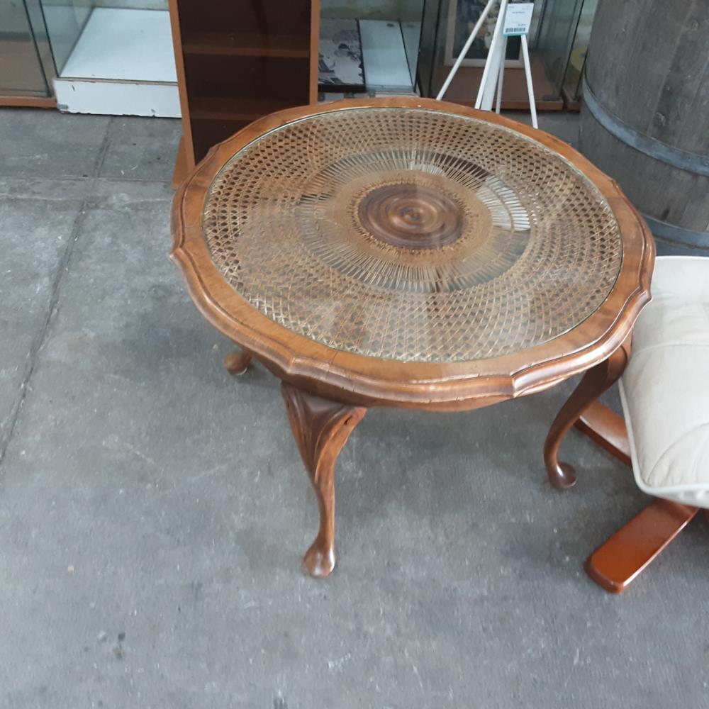 TABLE BASSE RONDE TRESSÉE 