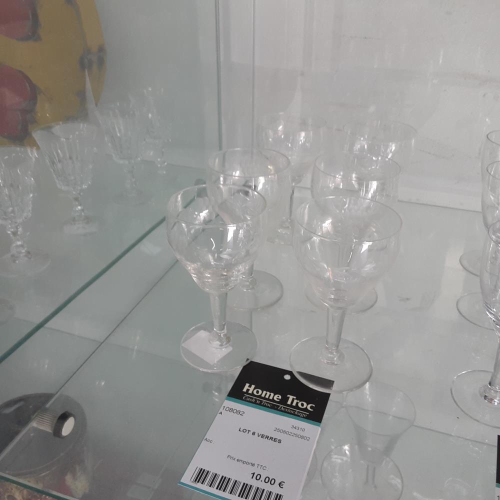 LOT 6 VERRES