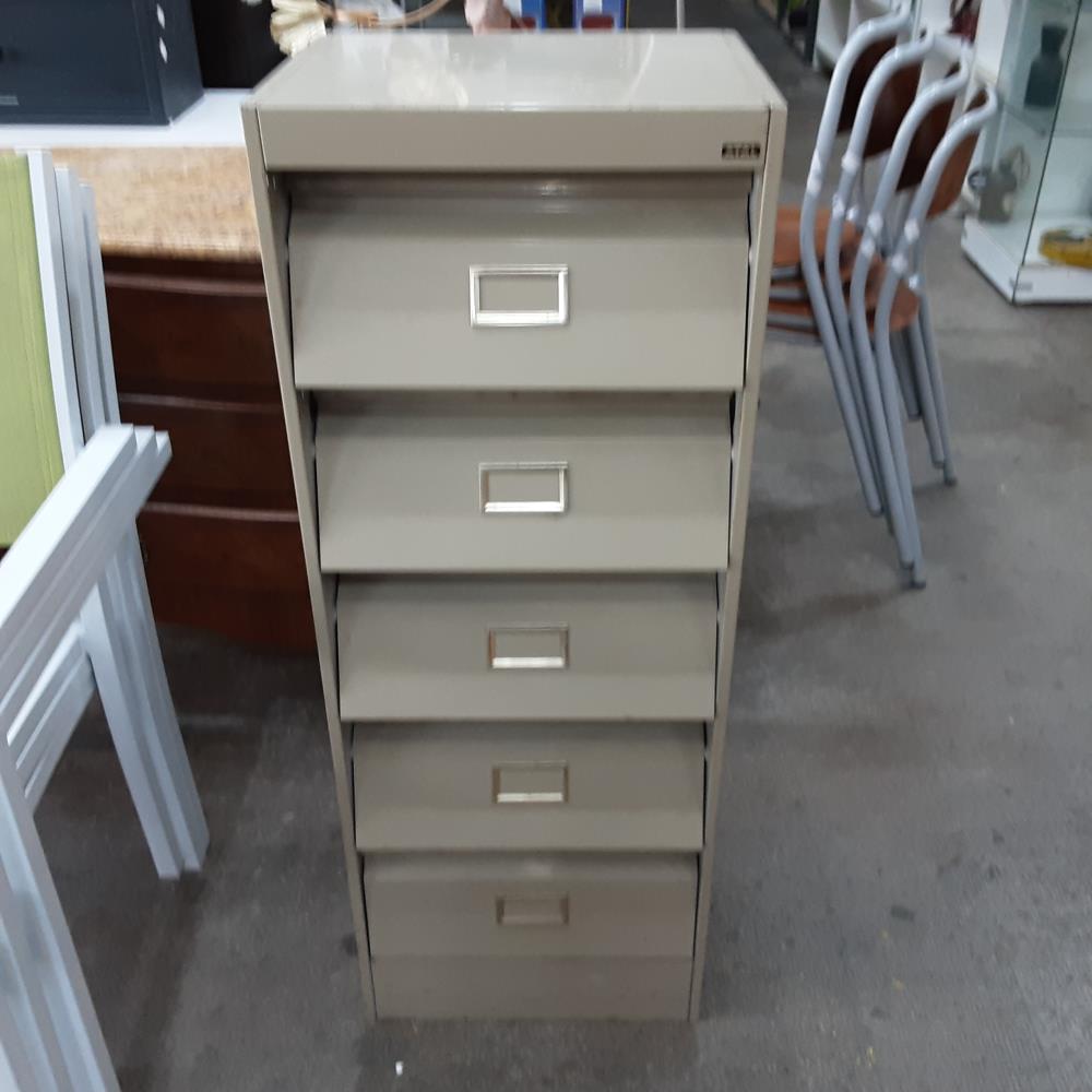 MEUBLE METAL 5 CASIER 