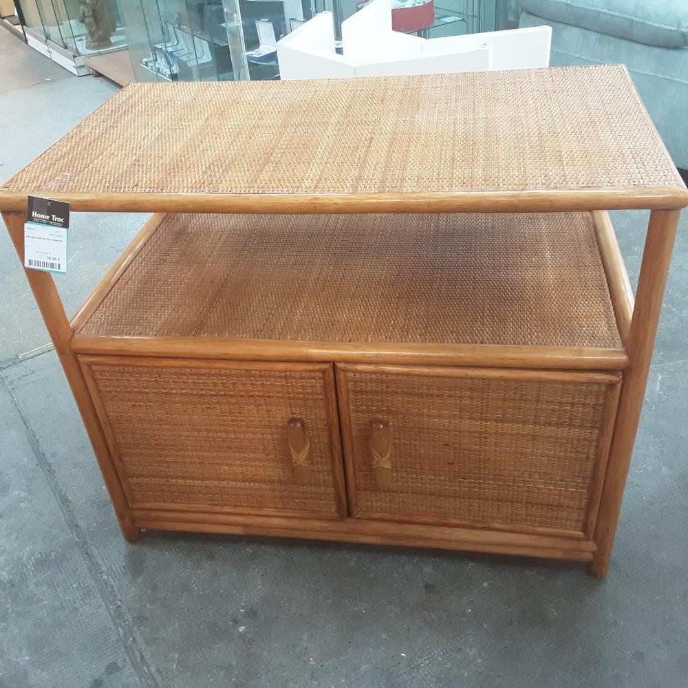 MEUBLE MM ROTIN 2 PORTES 
