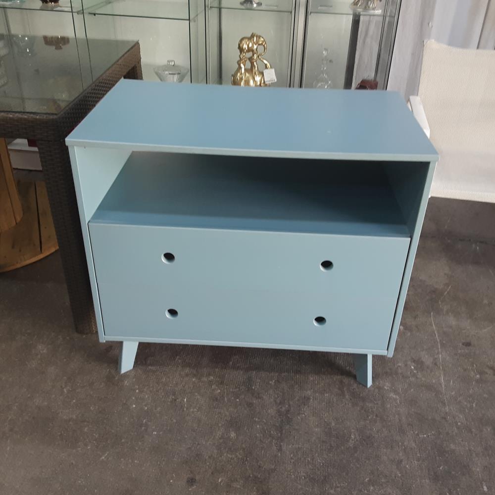 COMMODE 2 TIROIRS BLEUE 