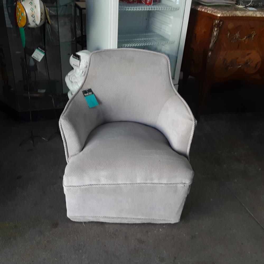 FAUTEUIL TISSU GRIS 