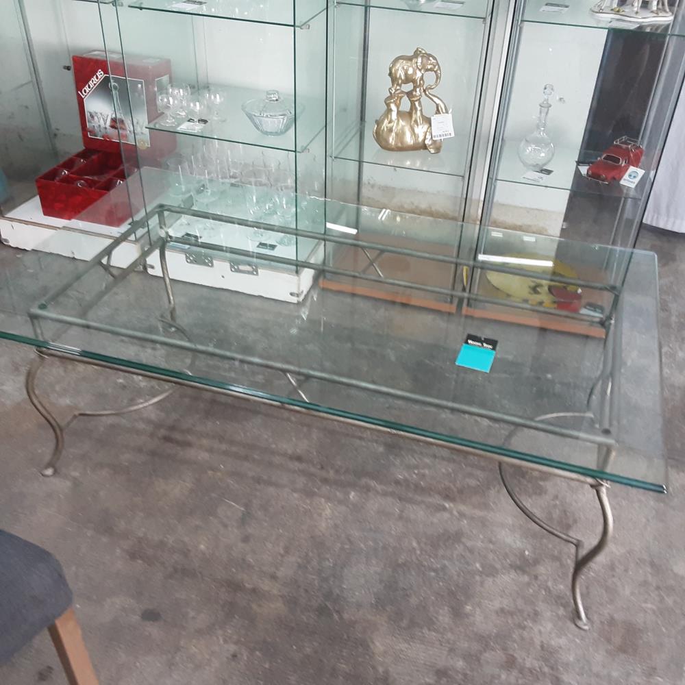 TABLE BASSE RECTANGLE VERRE 