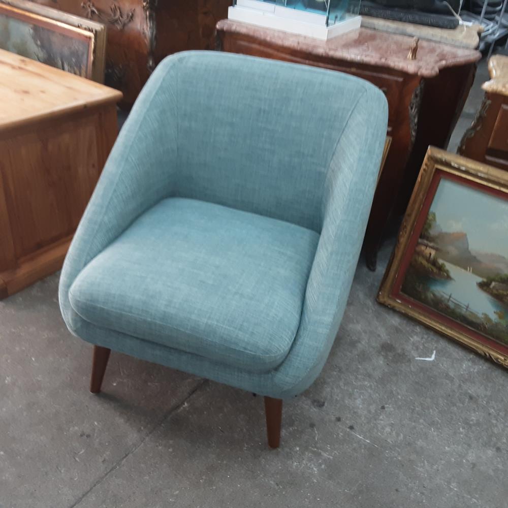 FAUTEUIL TISSU VERT 