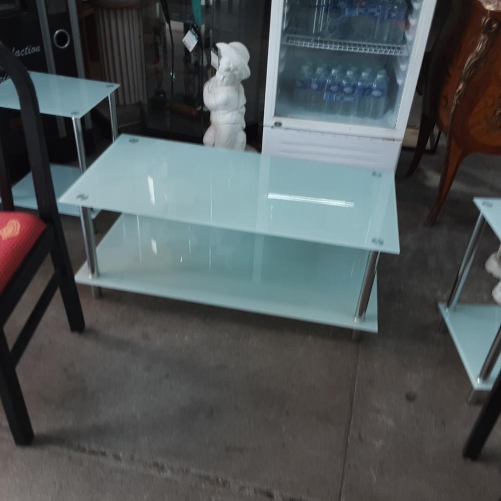 TABLE BASSE RECTANGLE VERRE 