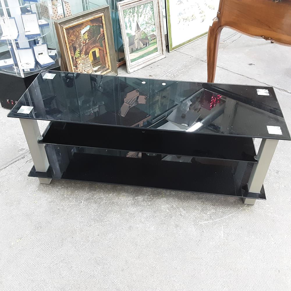 MEUBLE TV VERRE