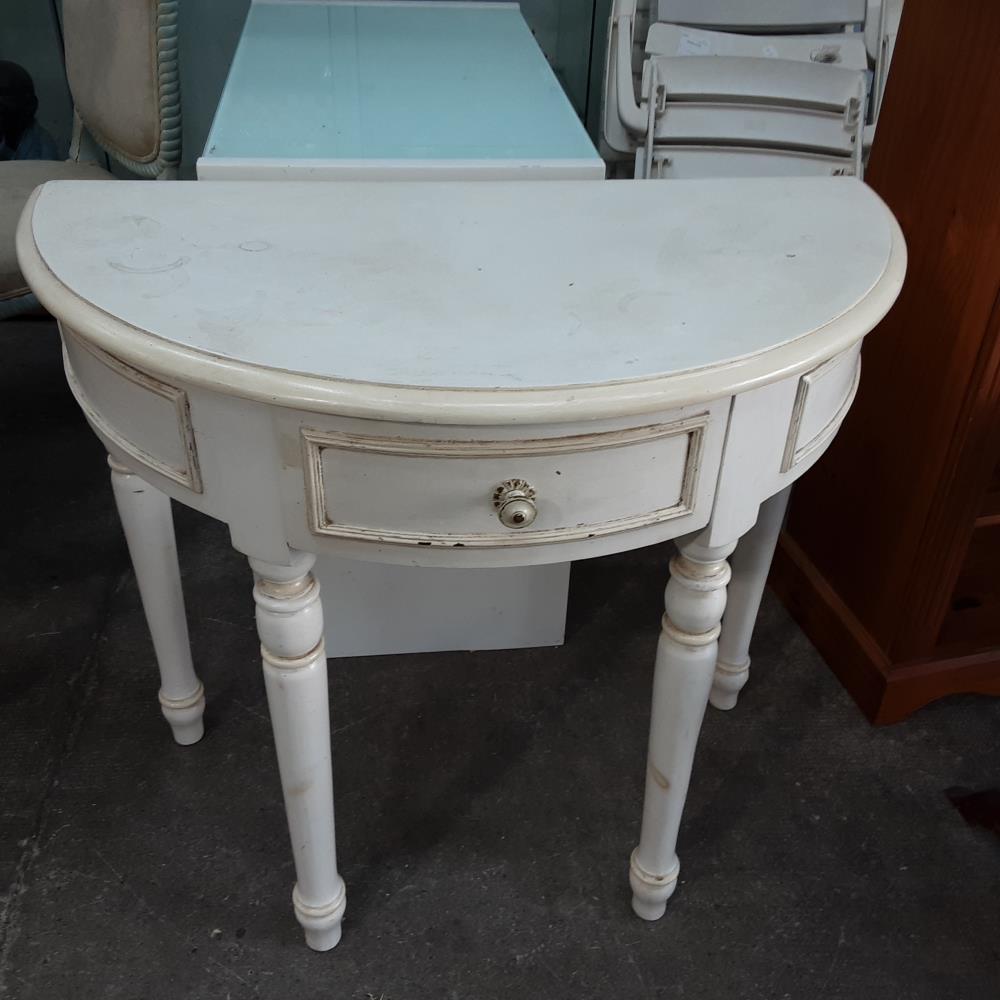 CONSOLE 1 TIROIR BLANCHE 