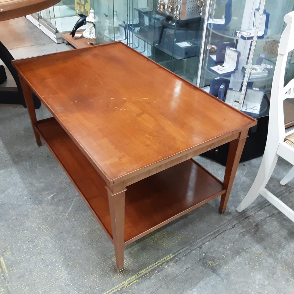 TABLE BASSE RECTANGLE BOIS 2 NIV 