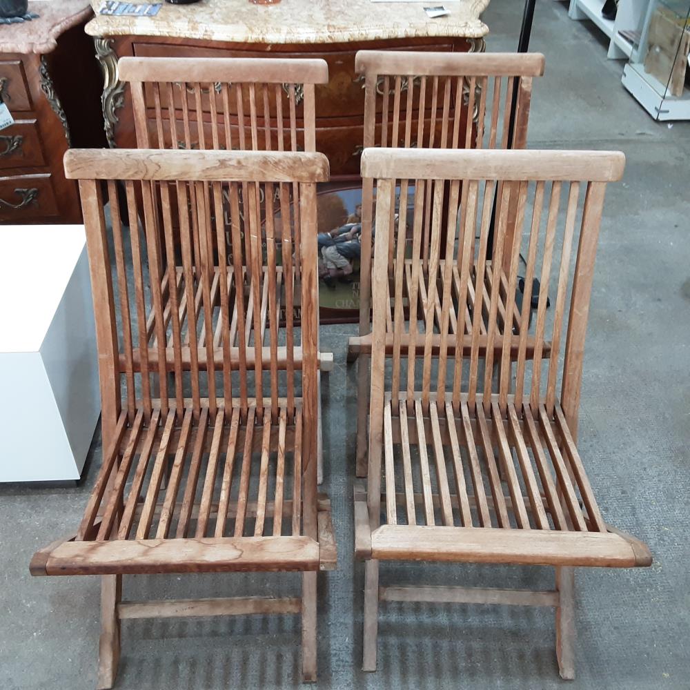 CHAISE EN TECK 