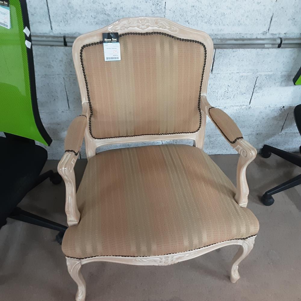 FAUTEUIL TISSU BOIS 