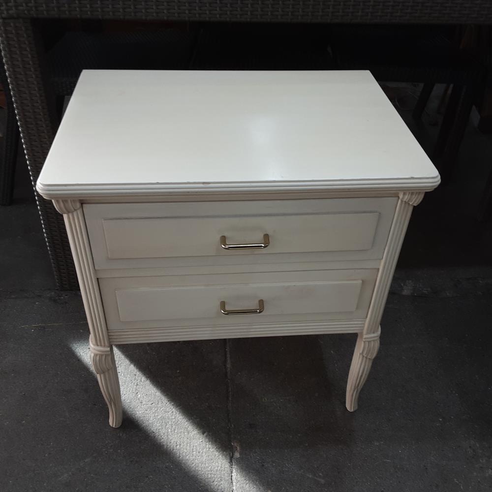 CHEVET 2 TIROIRS BEIGE 
