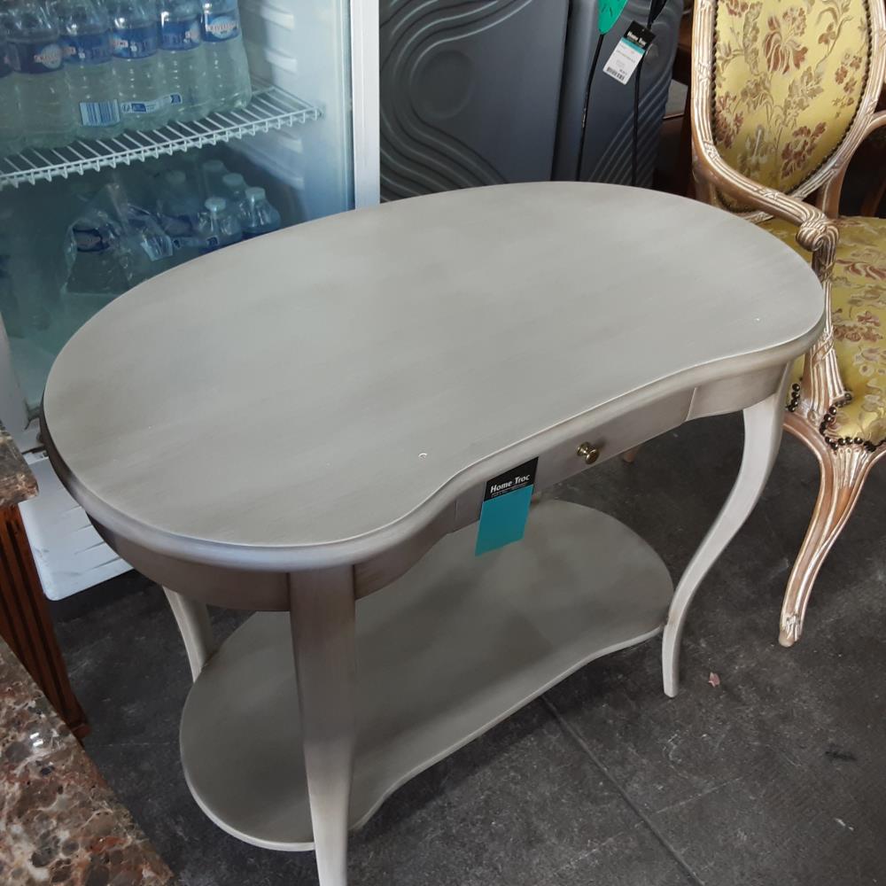 TABLE GRISE 1 TIROIR 