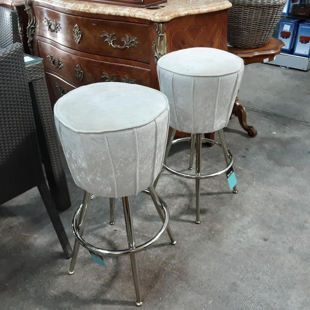 TABOURET PIED CHROME 