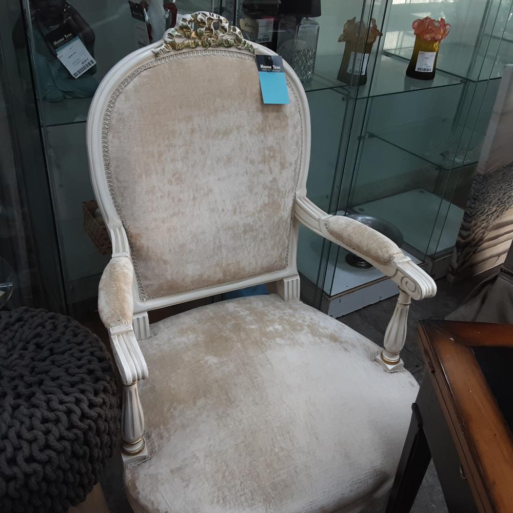 FAUTEUIL TISSU BEIGE 