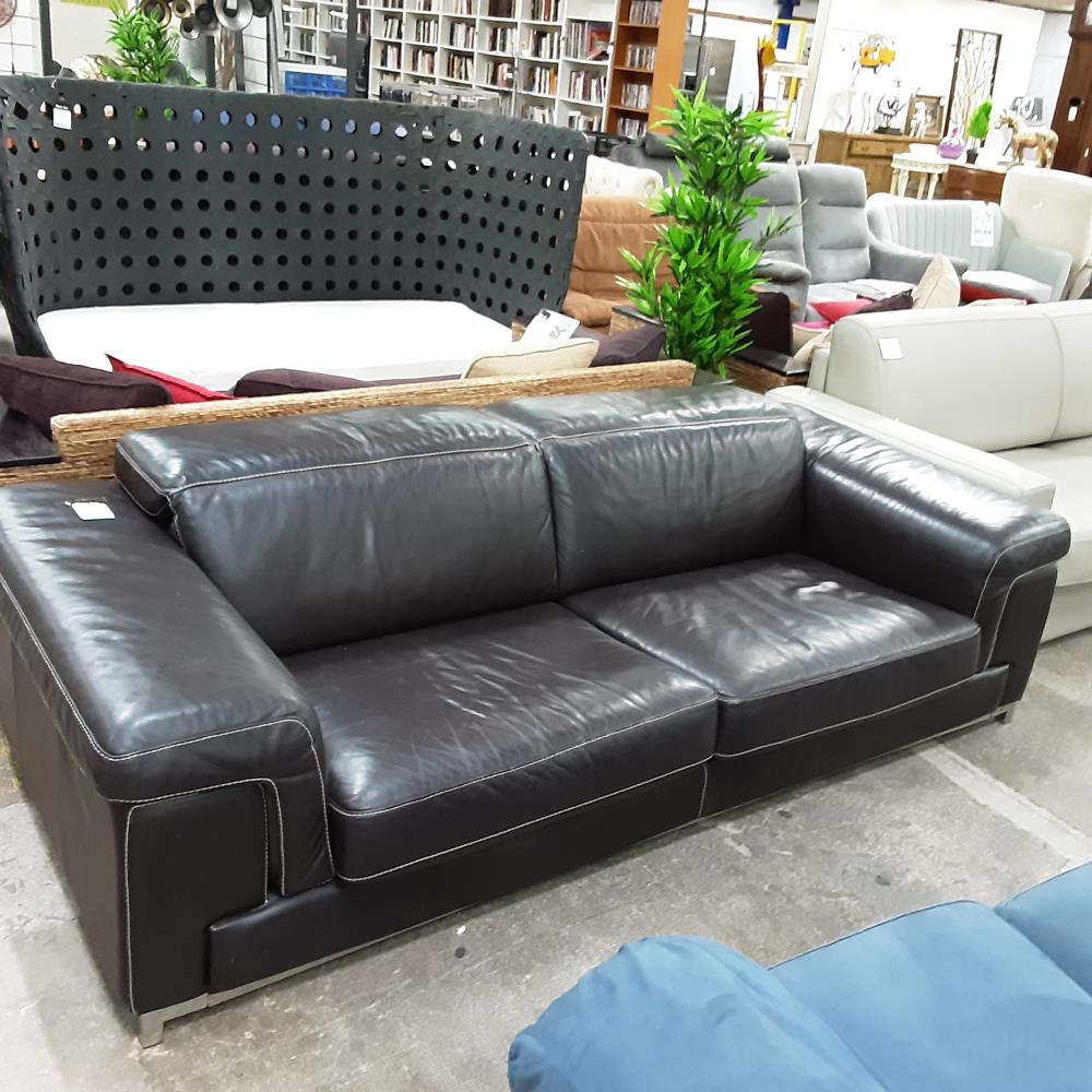 CANAPE CUIR FIXE CROZATIER