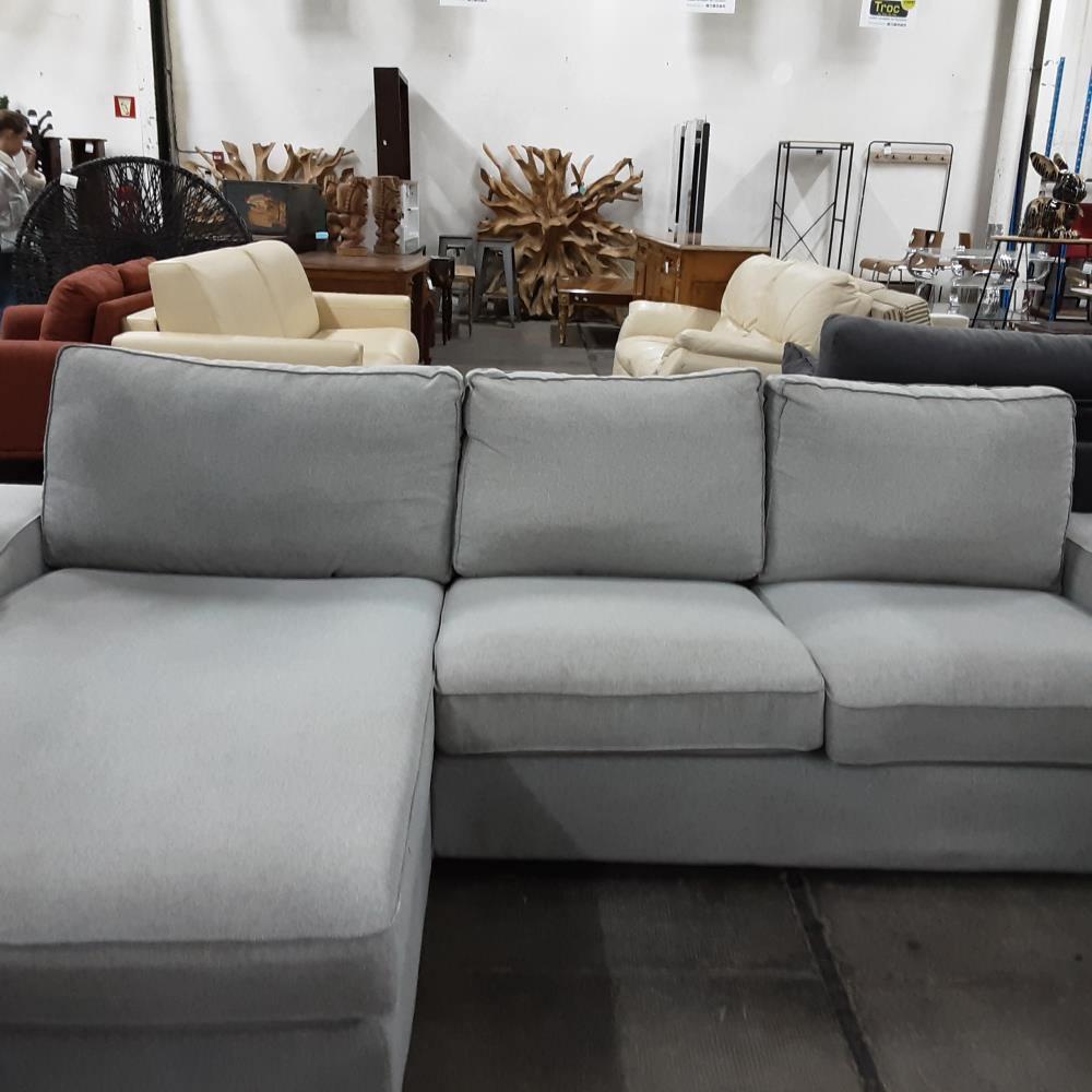 CANAPE D'ANGLE GRIS IKEA 