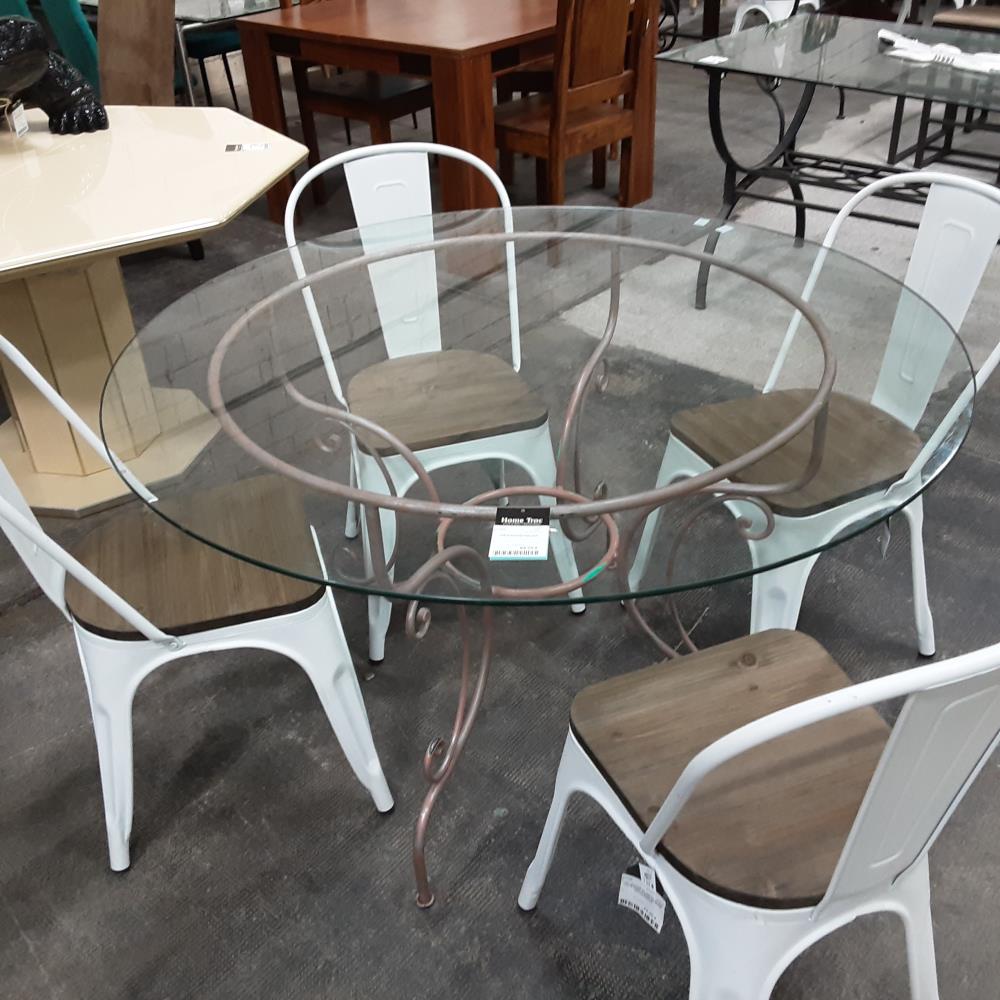 TABLE RONDE PIED FER 