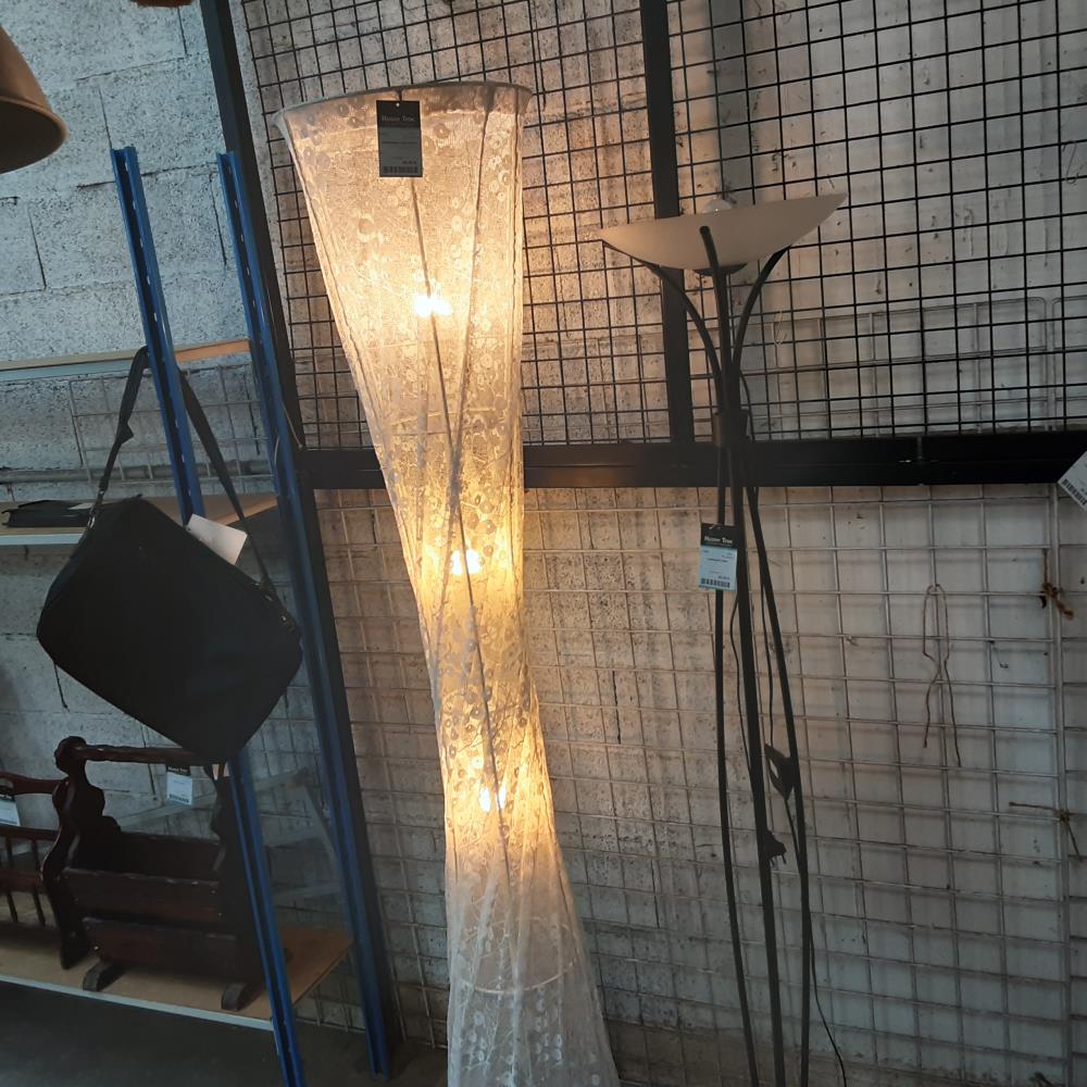 LAMPADAIRE 4 FEUX BLANC