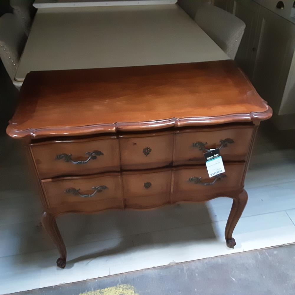 COMMODE 2 TIROIRS BOIS 