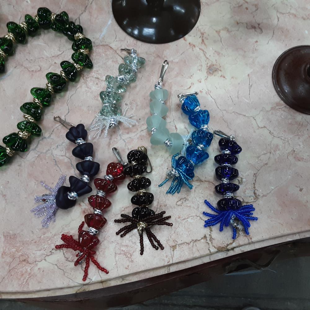 PORTE CLEF VERRE SOUFFLAIT 