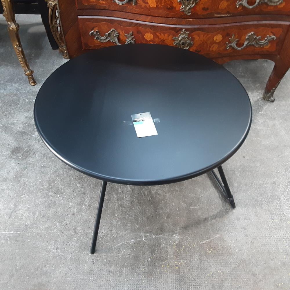 TABLE BASSE RONDE NOIR 