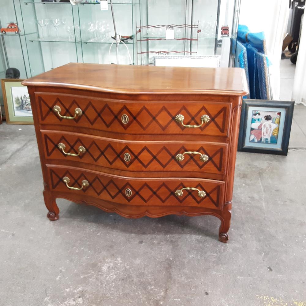 COMMODE 3 TIROIRS BOIS 