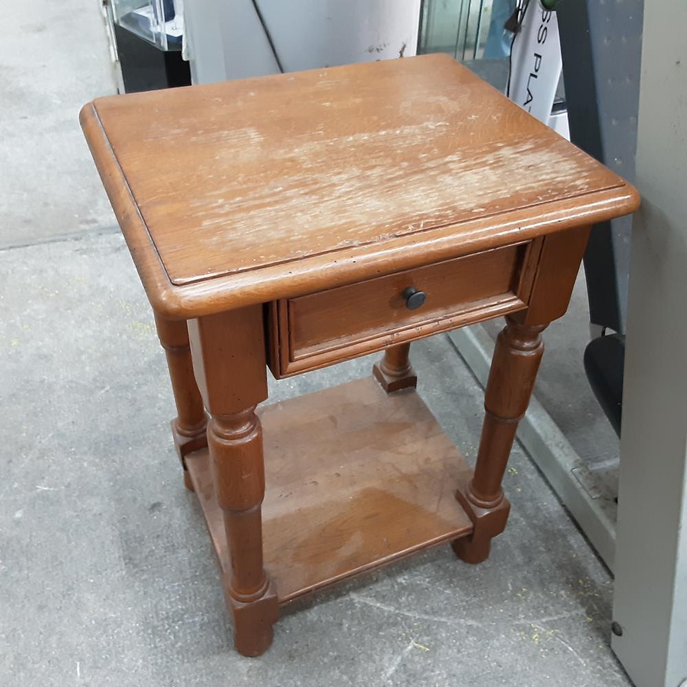 CHEVET 1 TIROIR BOIS DE TONGE 