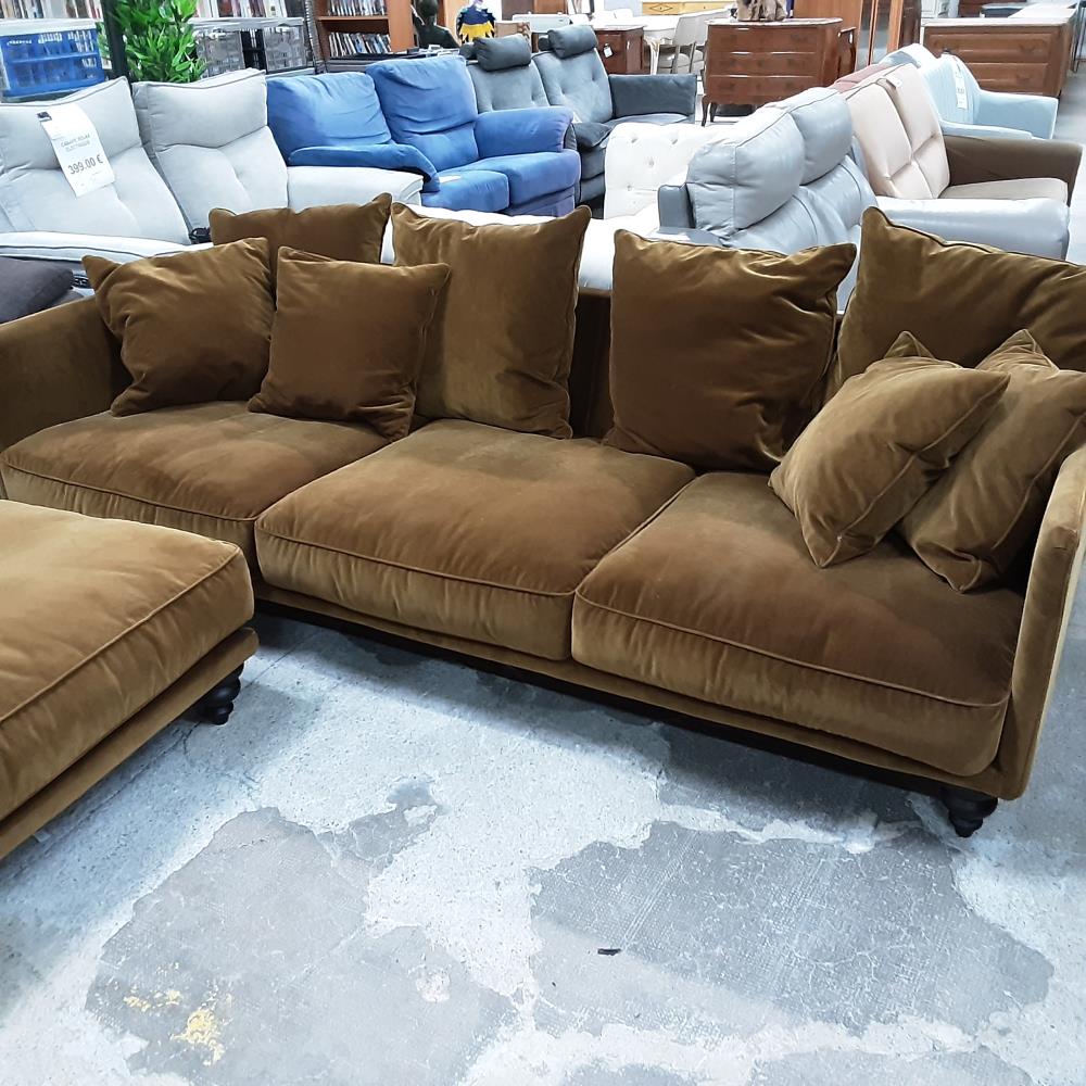 CANAPE 3 PLACES TISSU 