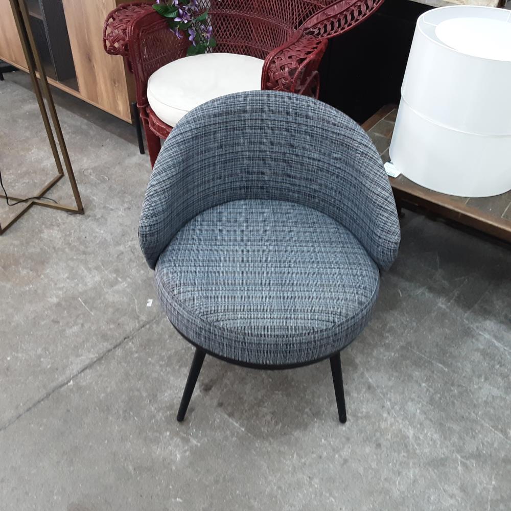 FAUTEUIL TISSU GRIS