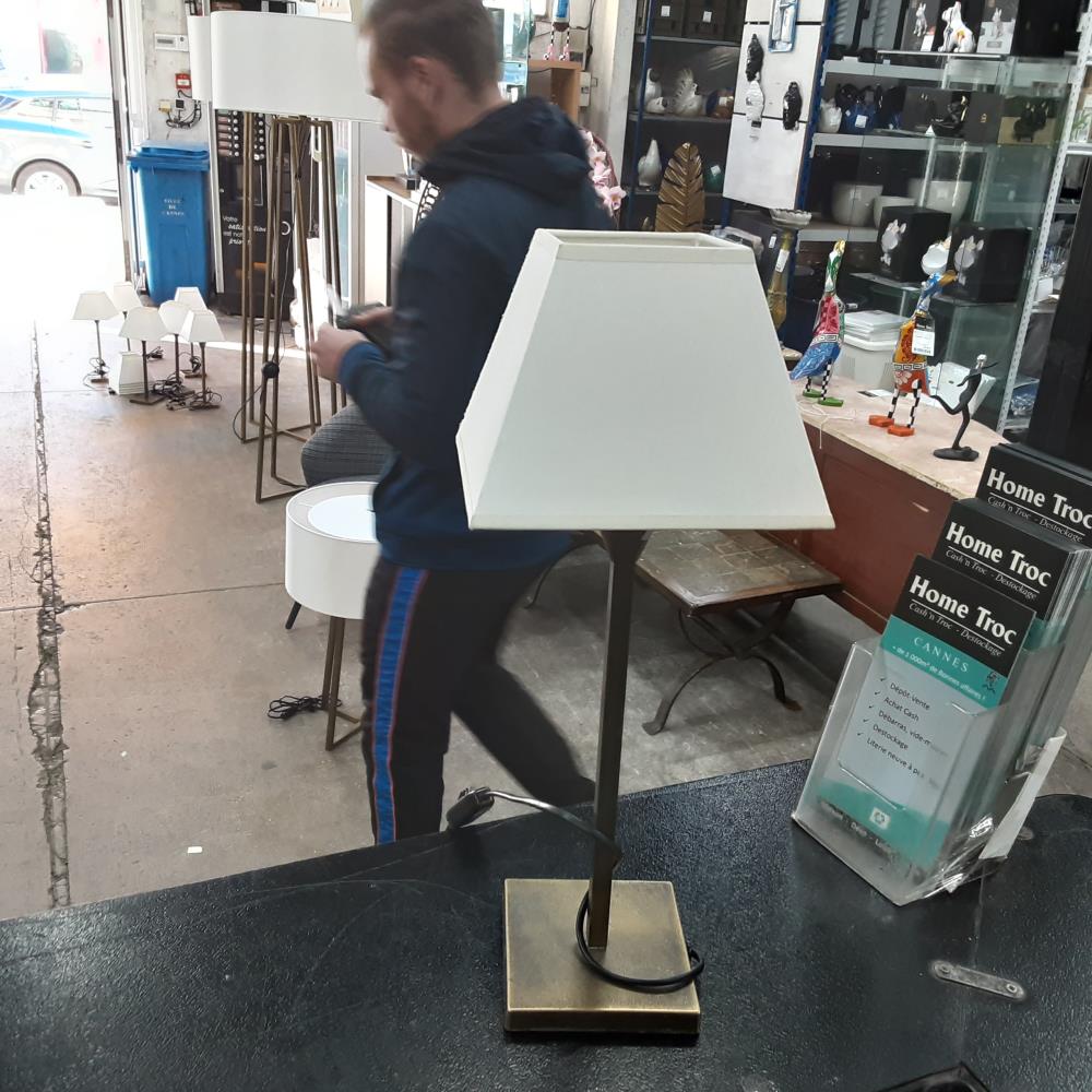 LAMPE DE CHEVET DOREE