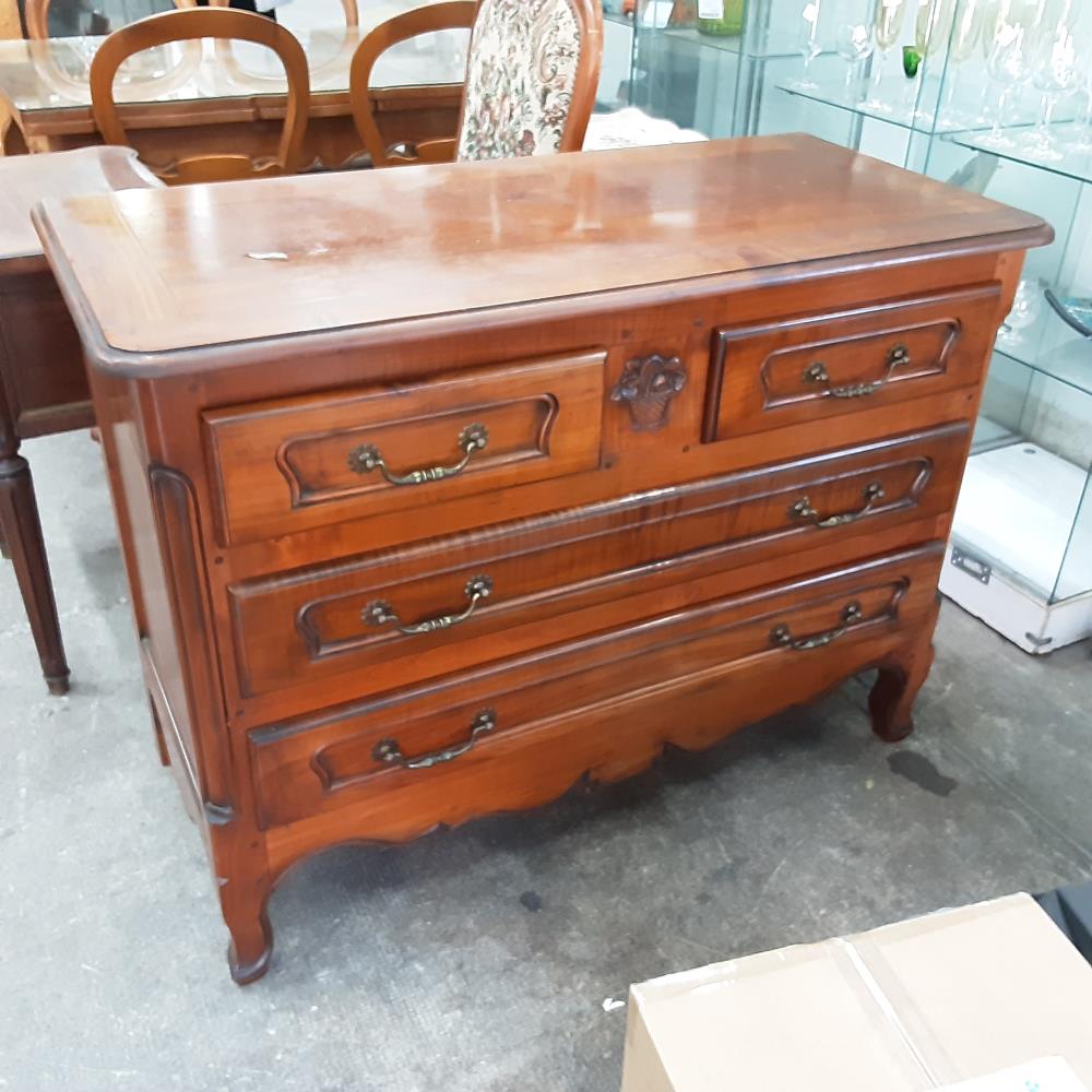 COMMODE 4 TIROIRS BOIS 