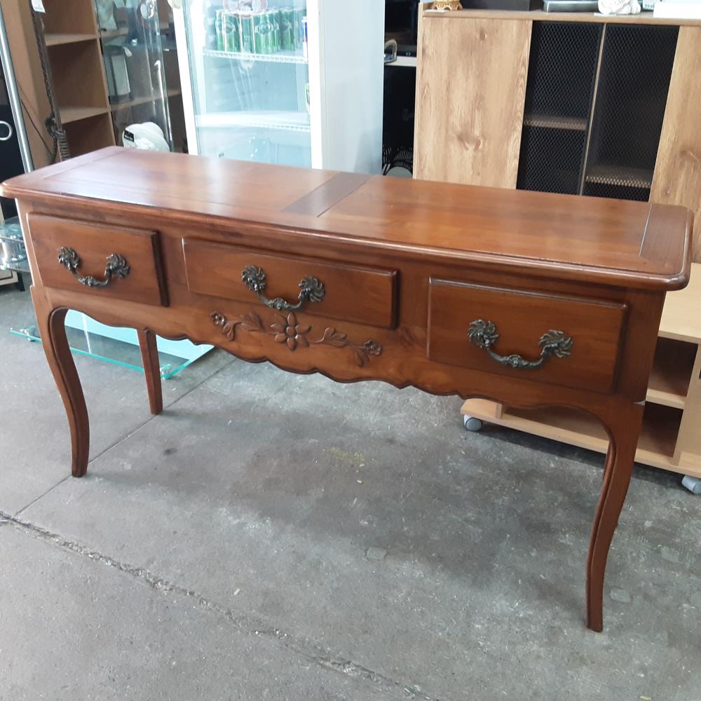 CONSOLE 3 TIROIRS BOIS 