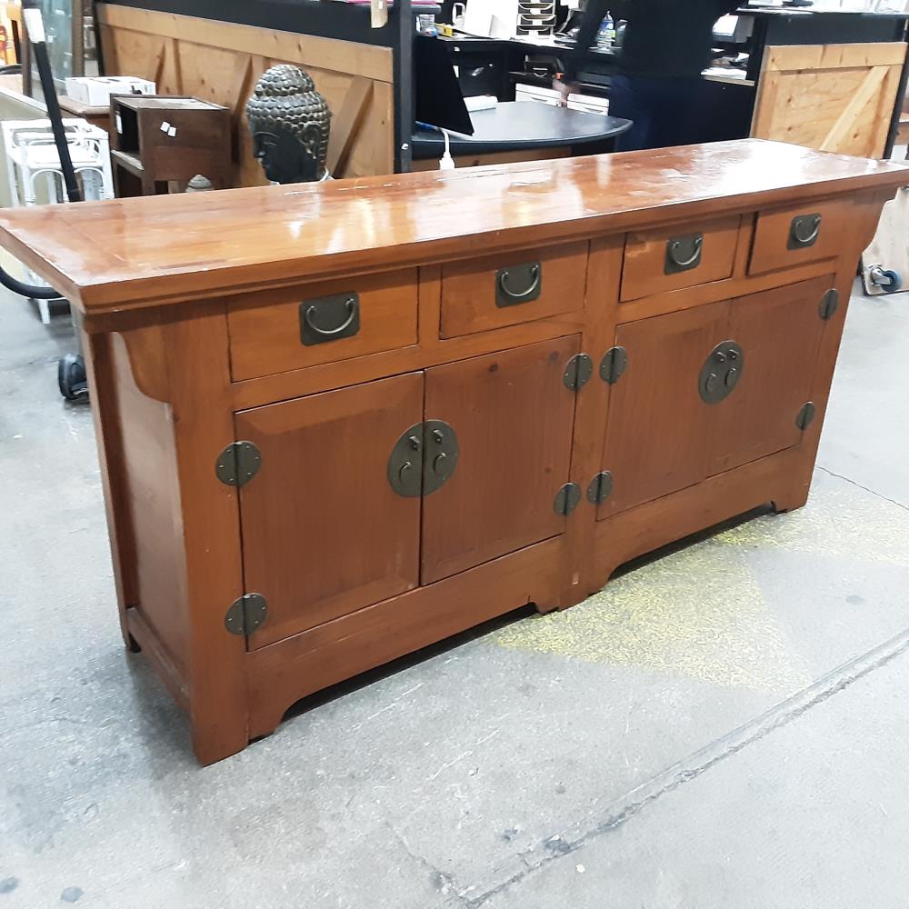 BUFFET BAS 4 PORTES 4 TIROIRS BOIS 
