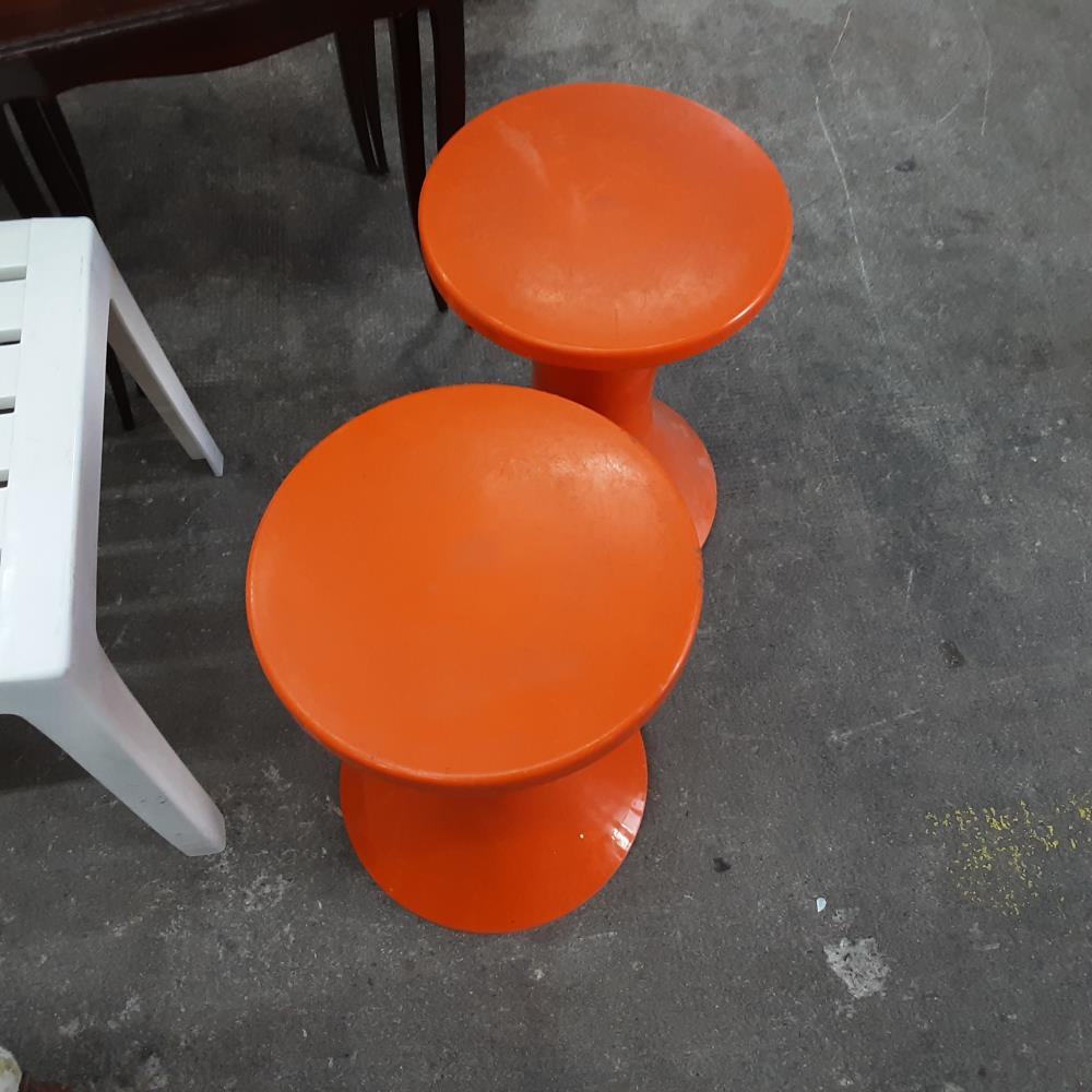 TABOURET ORANGE