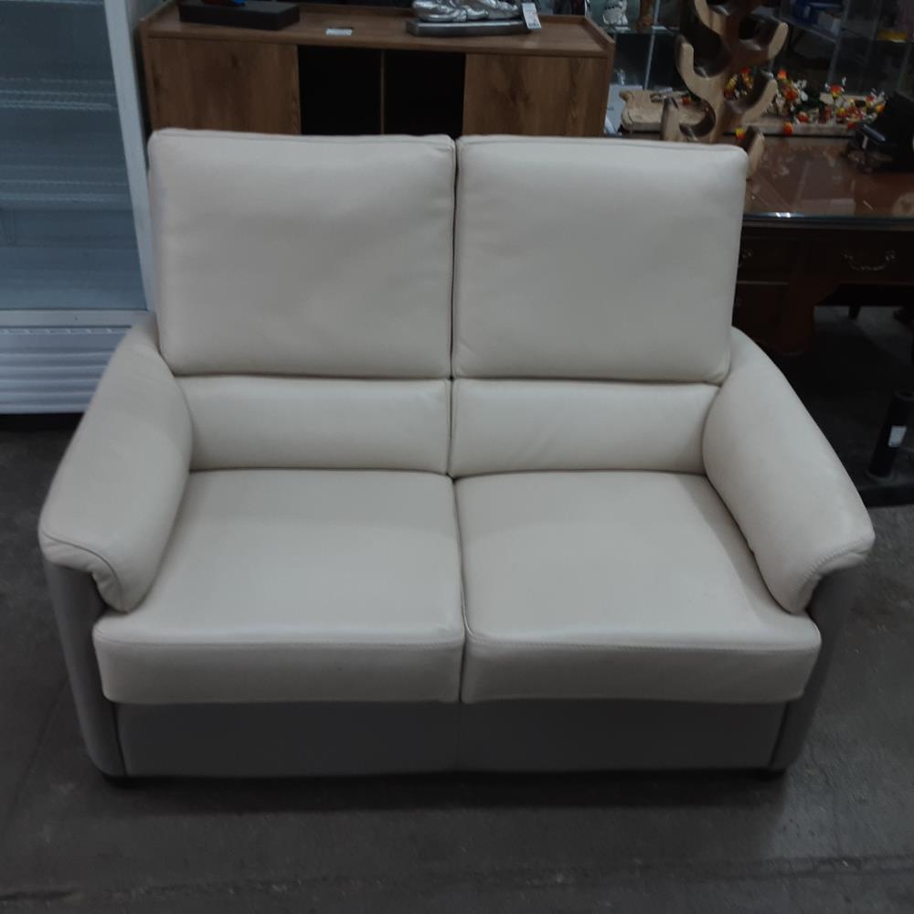 CANAPE FIXE 2P CUIR CENTER