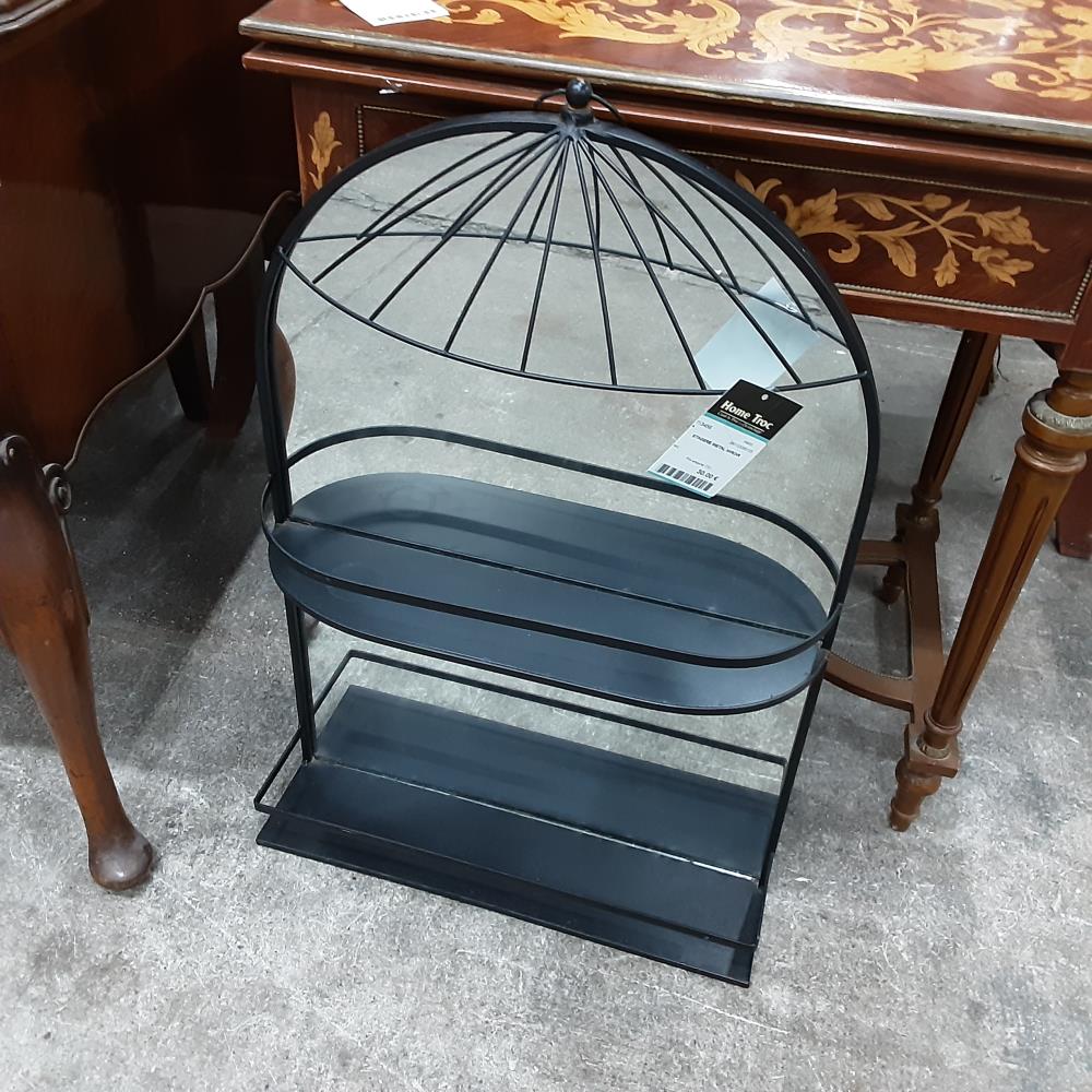 ETAGERE METAL MIROIR