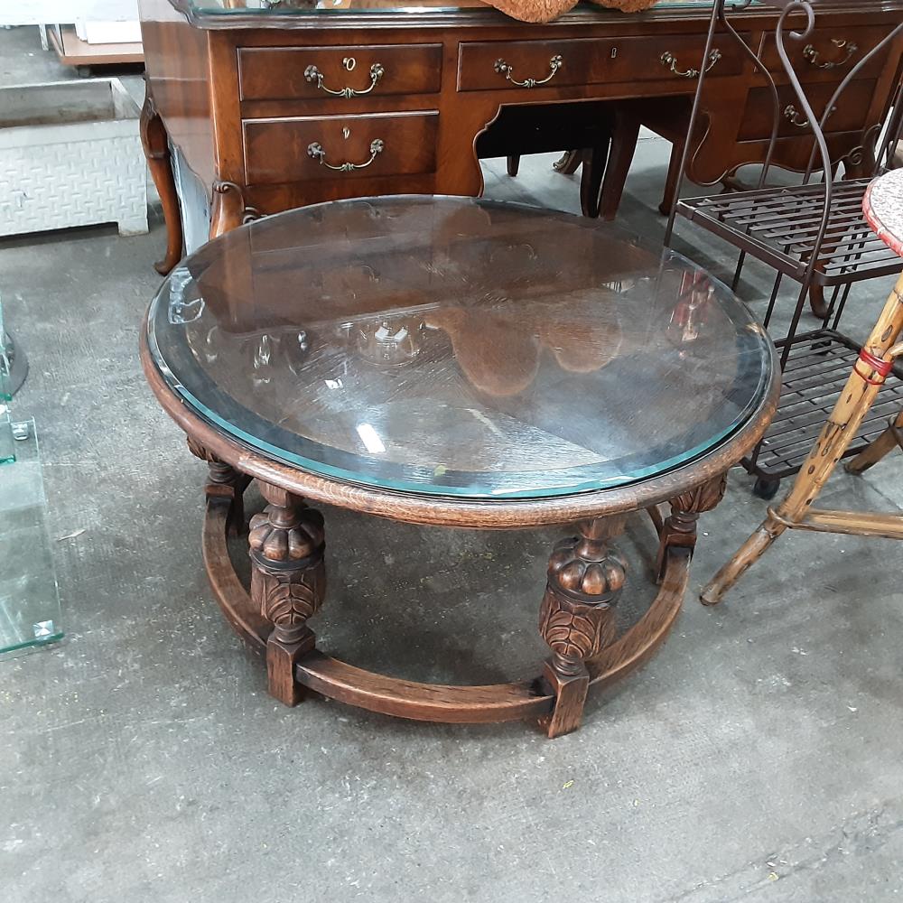 TABLE BASSE RONDE BOIS 