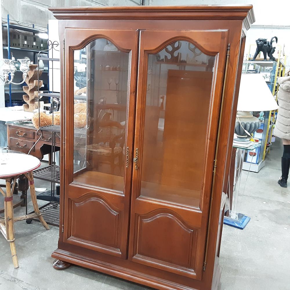 VITRINE 2 PORTES MERISIER 