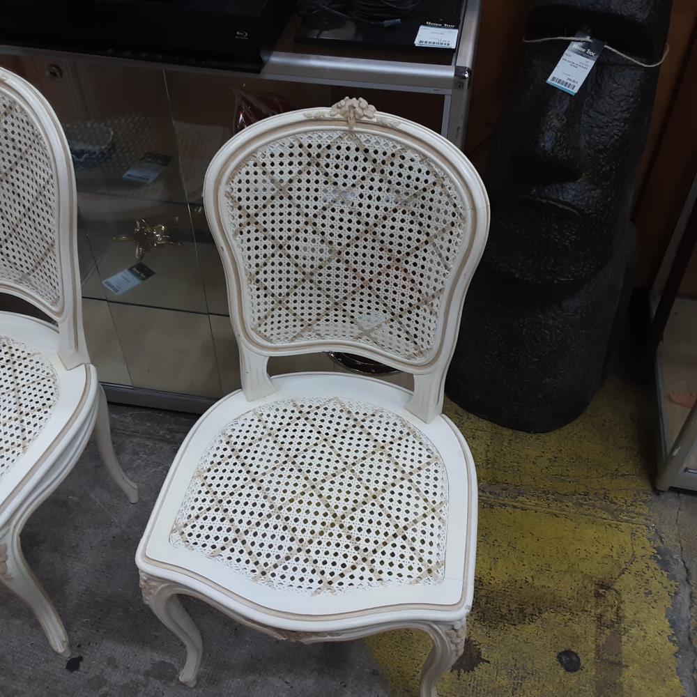 CHAISE CANNEE BLANCHE 